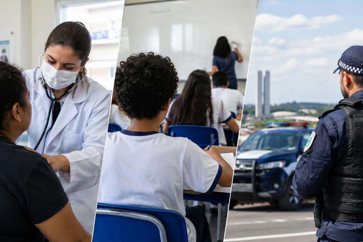 Celina Leão e Leandro Grass apresentam propostas para saúde, educação e segurança no DF