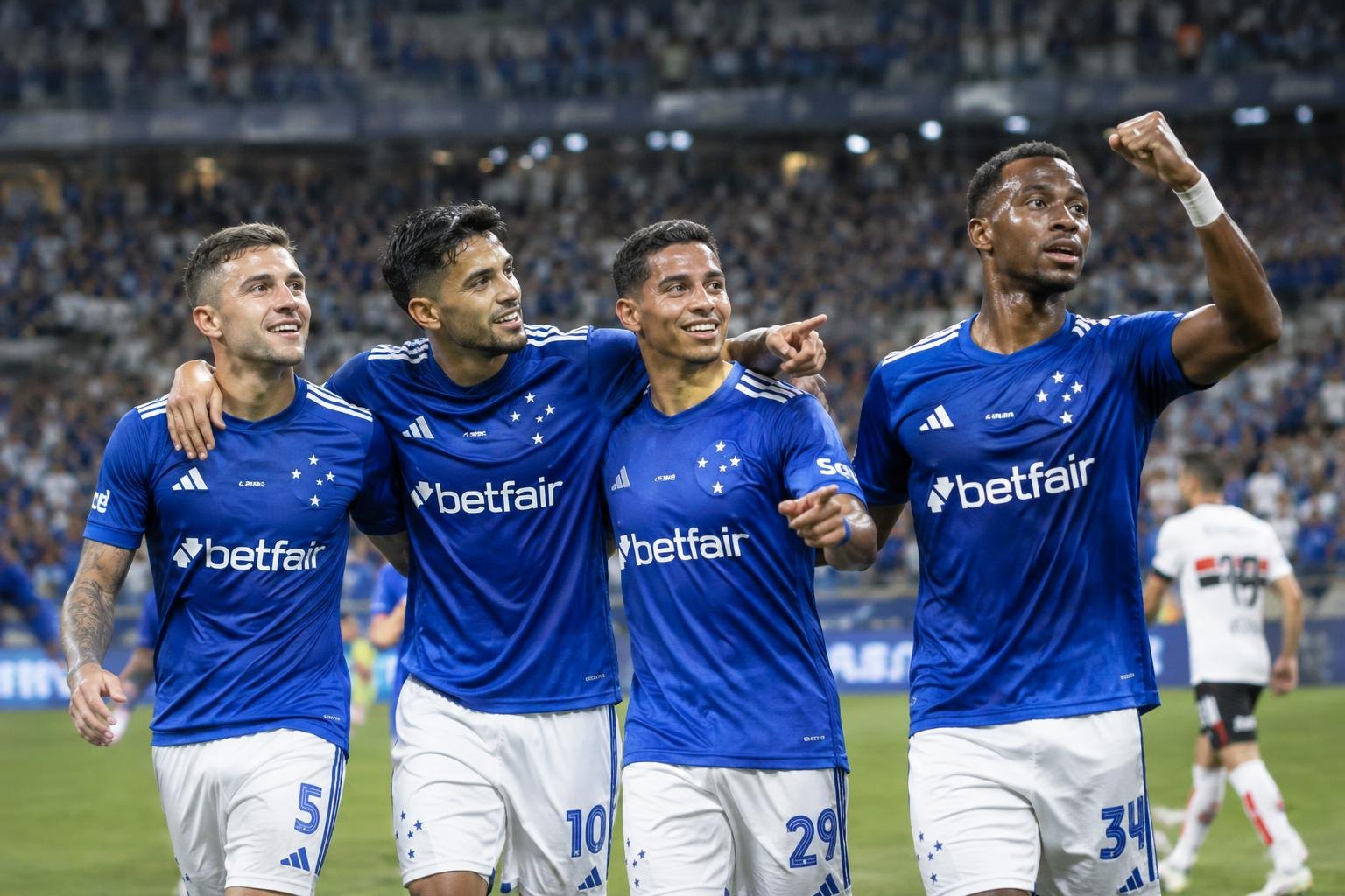 Jovens do Cruzeiro são exaltados após vitória sobre o São Paulo no Mineirão