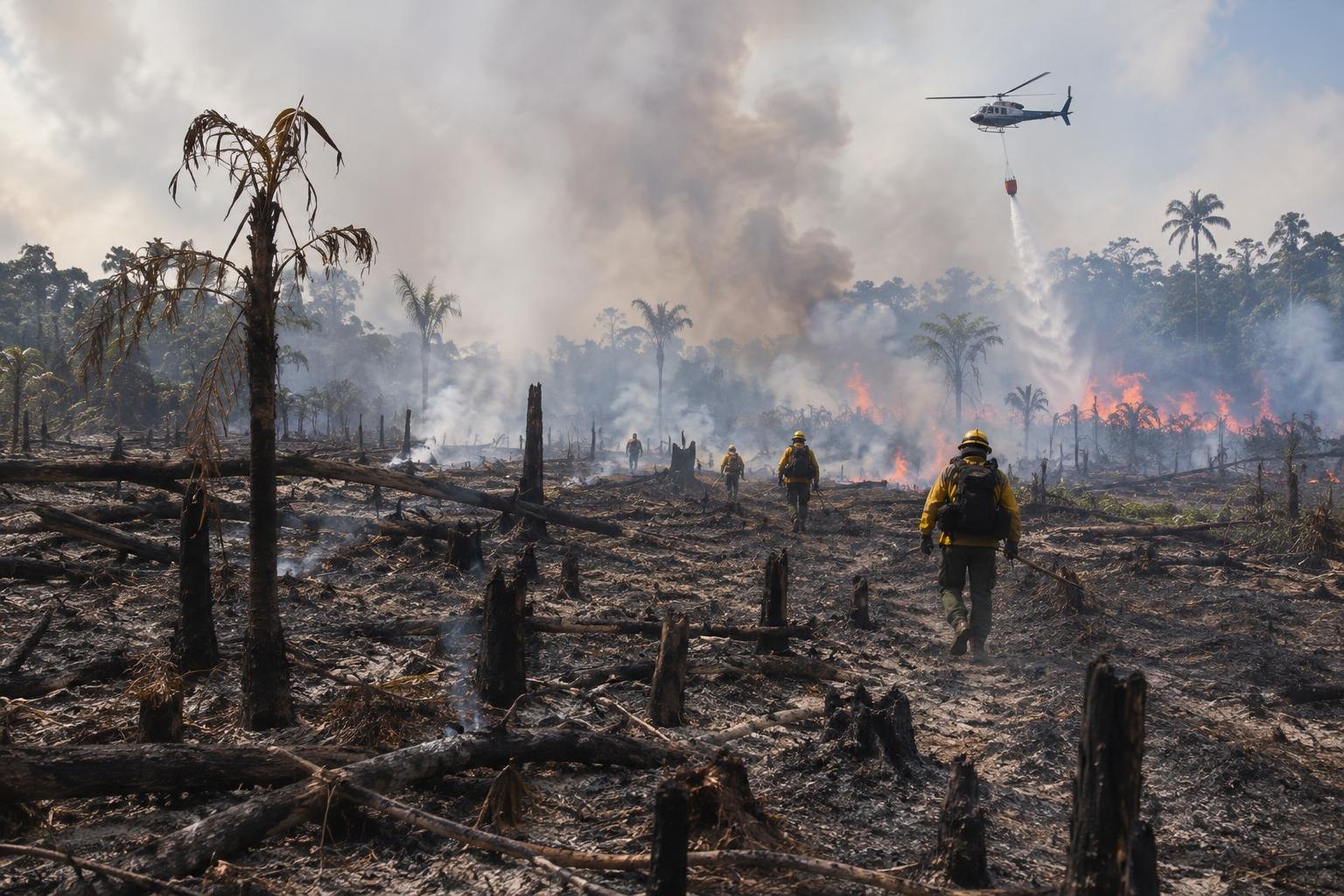 Queimadas no Amazonas já somam 1,9 mil focos em outubro e elevam pressão sobre cidades
