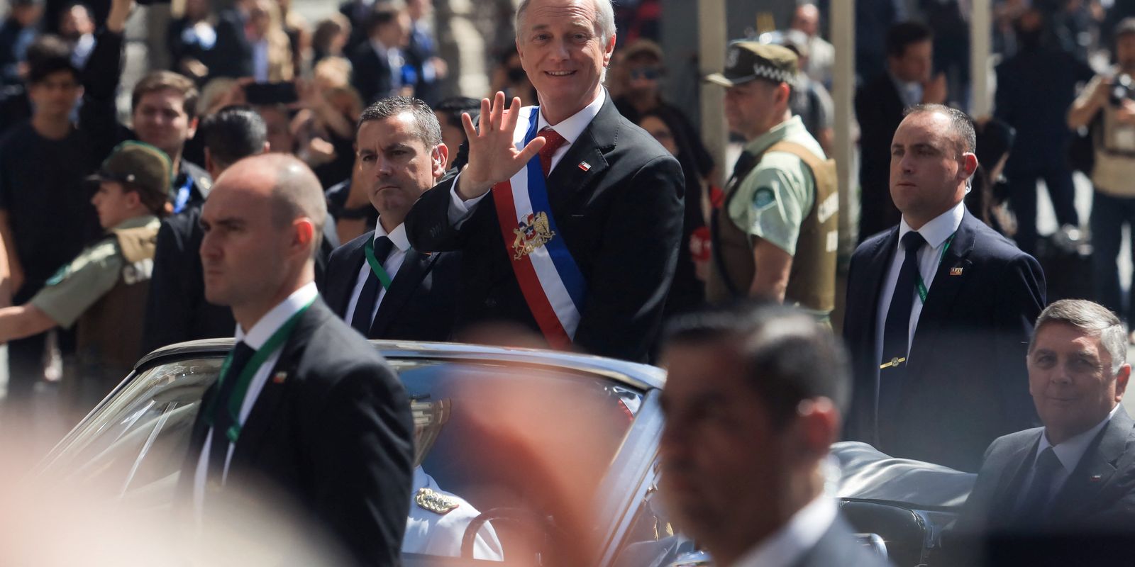 Chile's President Jose Antonio Kast leaves following an ecumenical prayer at the Metropolitan Cathedral, in Santiago, Chile, March 12, 2026. REUTERS/Diego Reyes