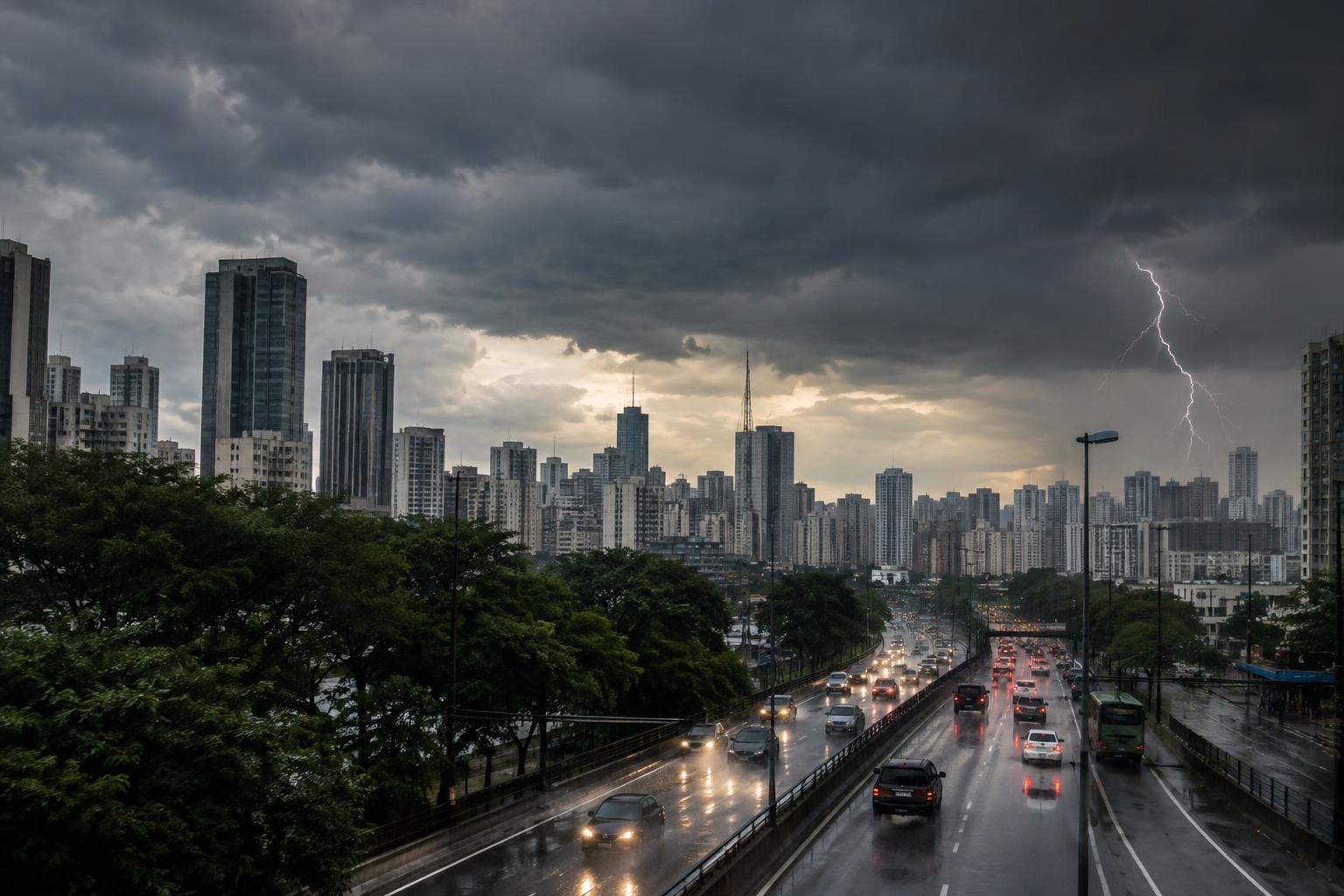 São Paulo terá sol entre nuvens e pancadas de chuva nesta quarta-feira