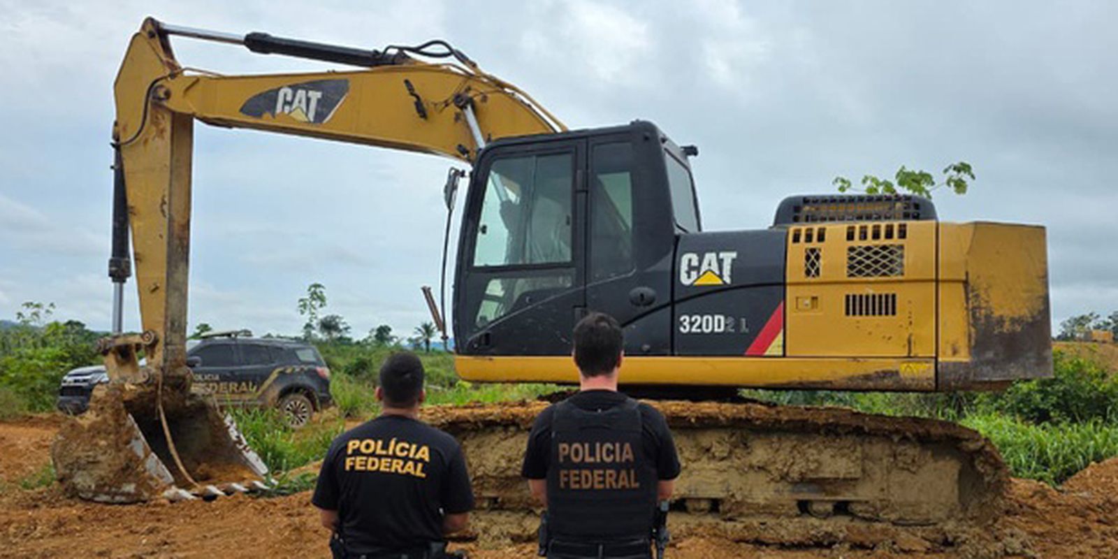 06/10/2026 - PF prende seis em ação contra garimpo ilegal no Pará. PF combate extração ilegal de ouro em Tucumã/PA. Foto: PF/ Divulgação