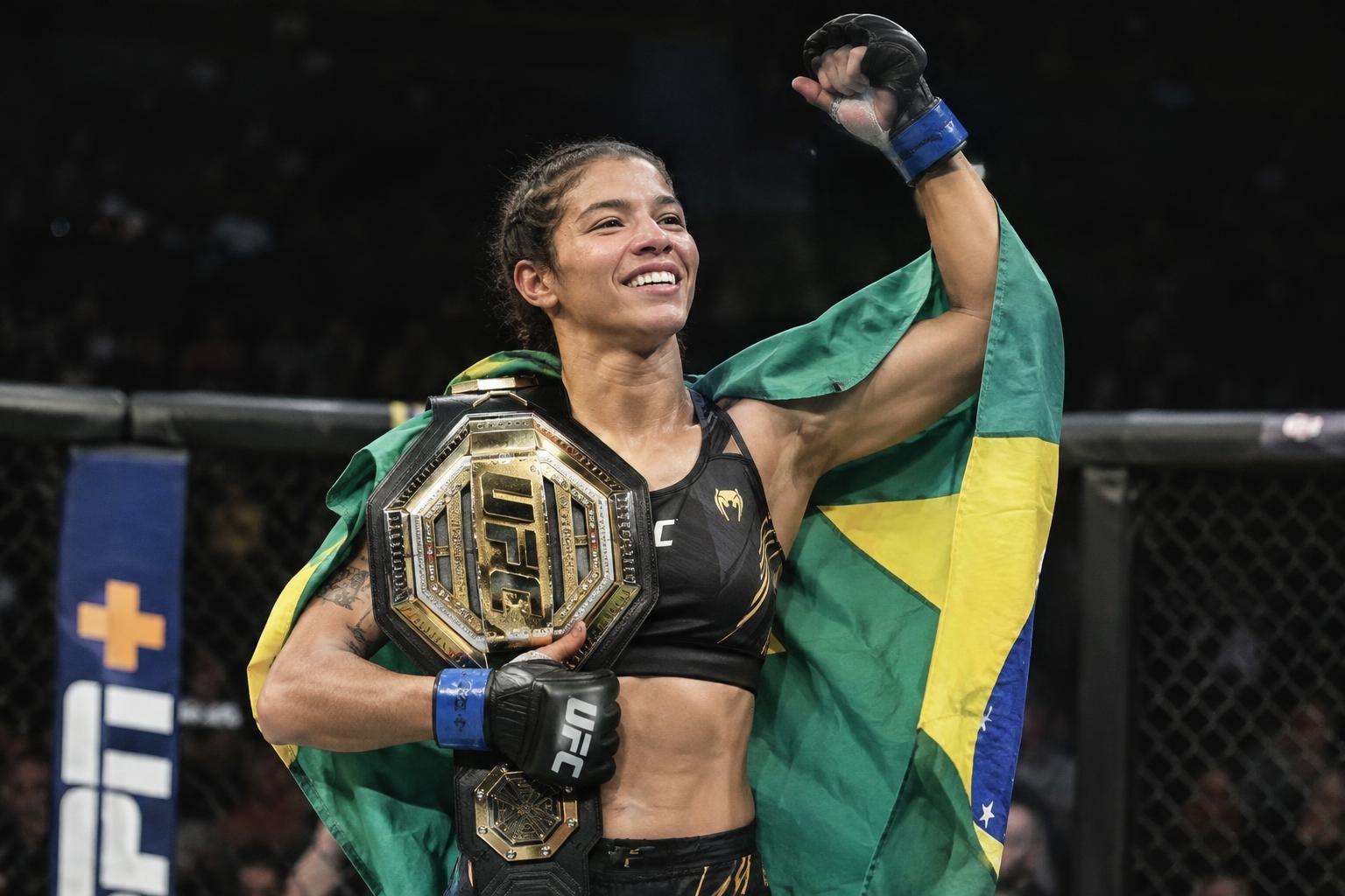 Natália Silva vence chinesa e conquista cinturão inédito do UFC para o Brasil