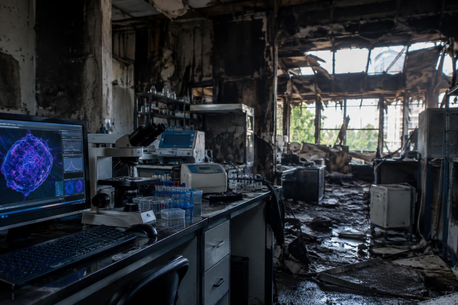 Incêndio destrói prédio com laboratórios de pesquisa da UFPE no Recife