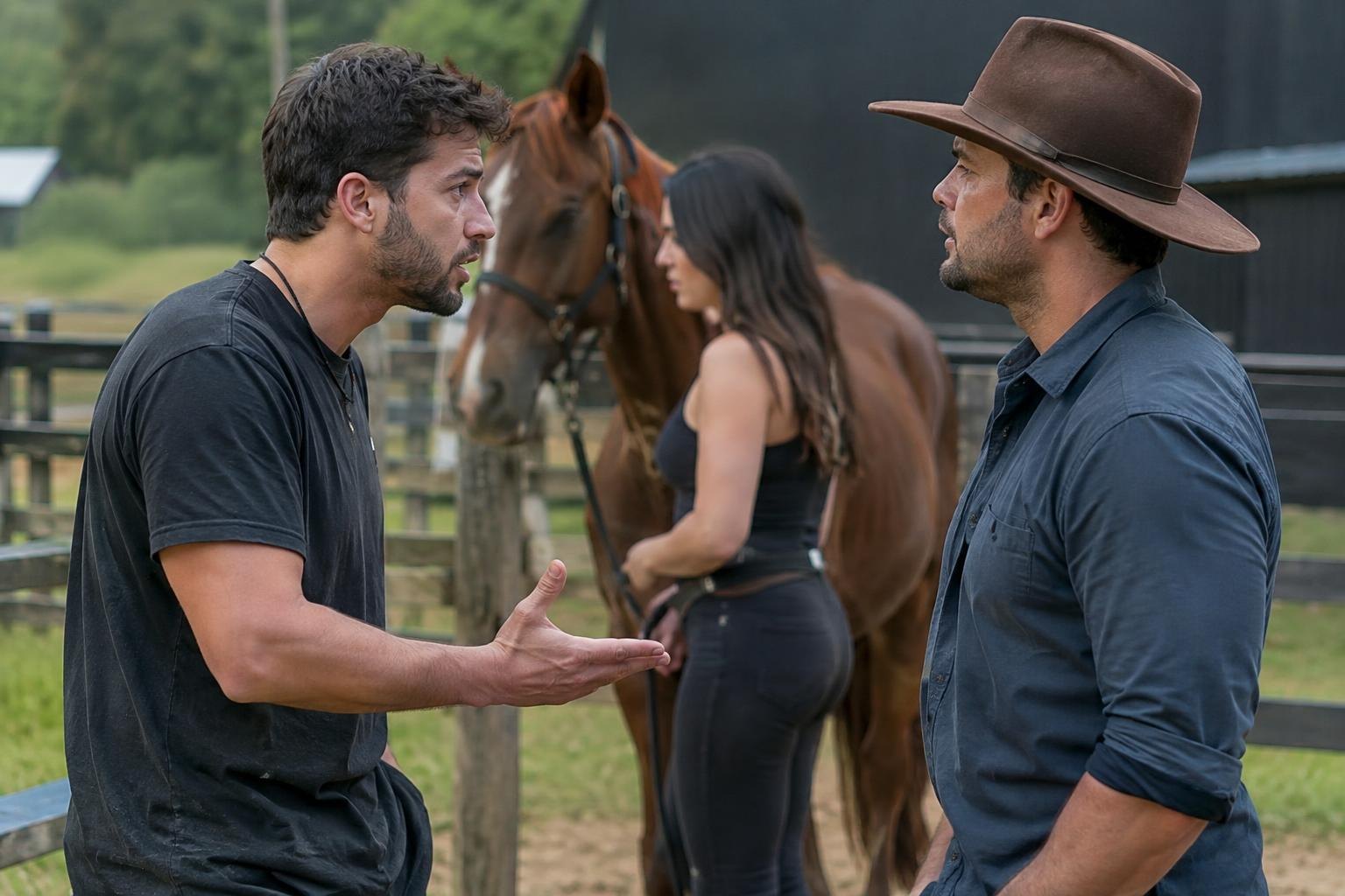 Murilo confronta Alfredo após Catherine ser escalada para trato da égua em A Fazenda 18