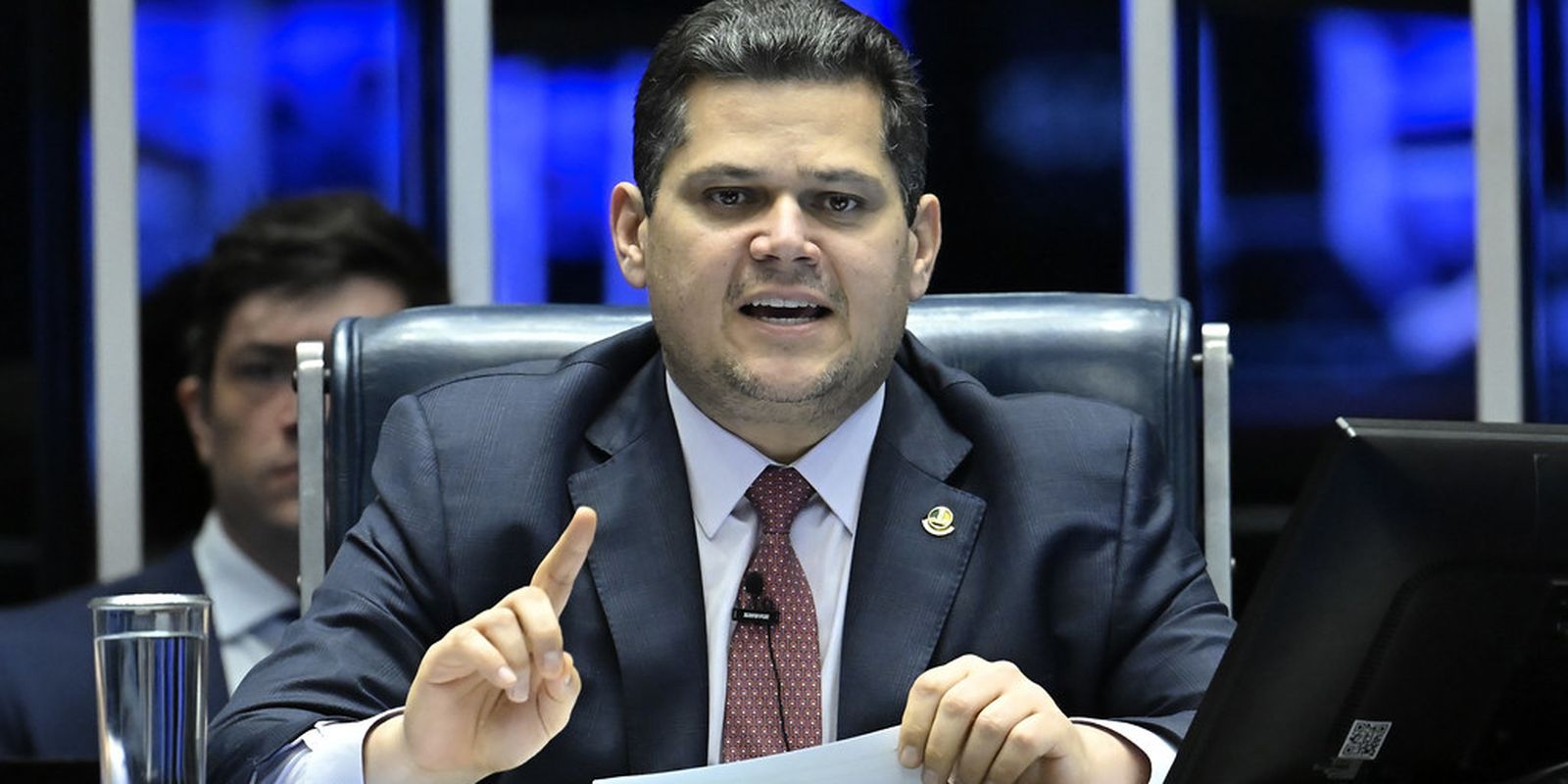 Brasília (DF), 24/06/2025 - Presidente do Senado, Davi Alcolumbre, durante sessão deliberativa ordinária do Senado Federal que trata de igualdade de gênero, proteção à família de empregados públicos e segurança alimentar de estudantes. Foto: Andressa Anholete/Agência Senado