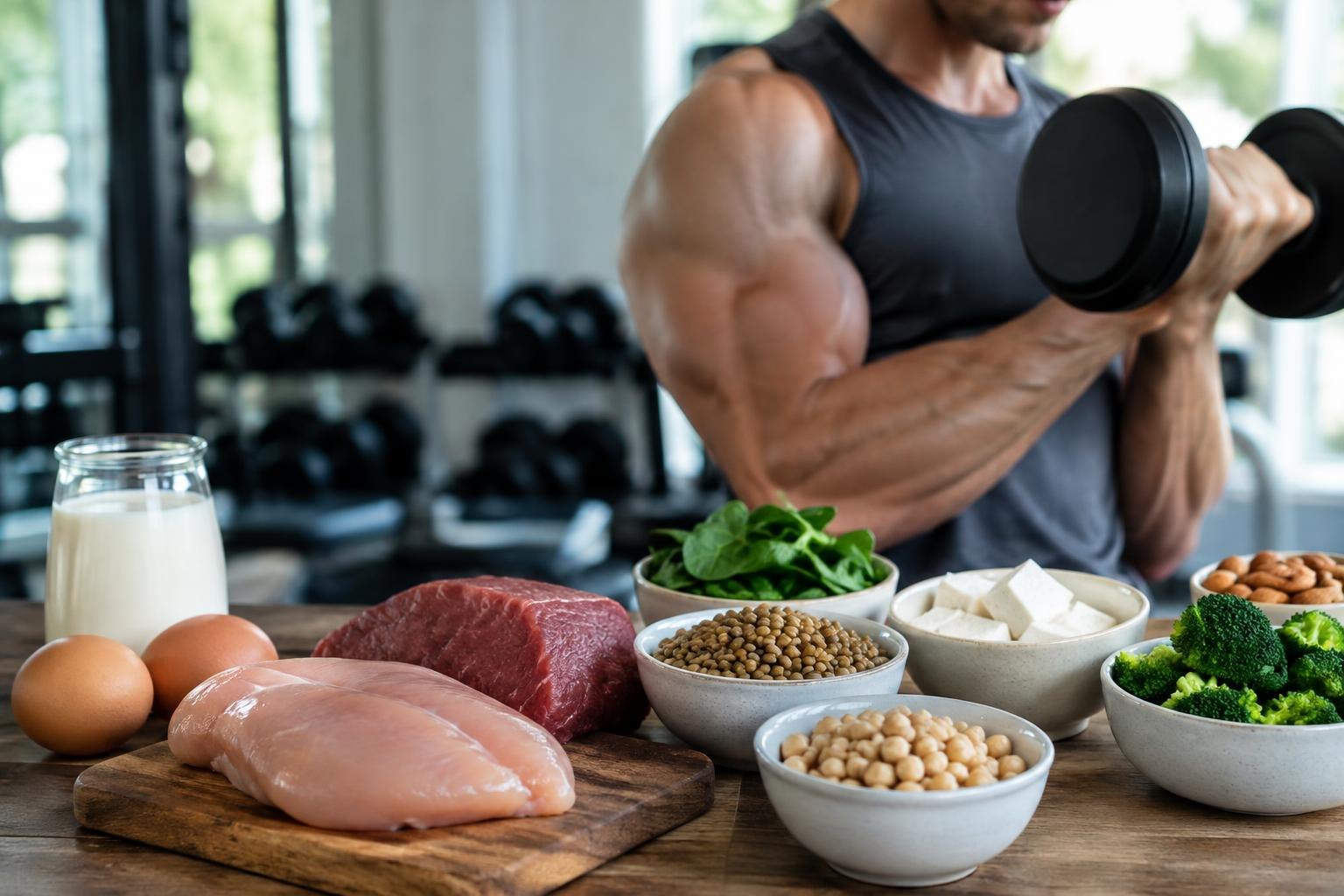 Proteínas vegetais e animais podem contribuir para ganho de músculos, dizem especialistas