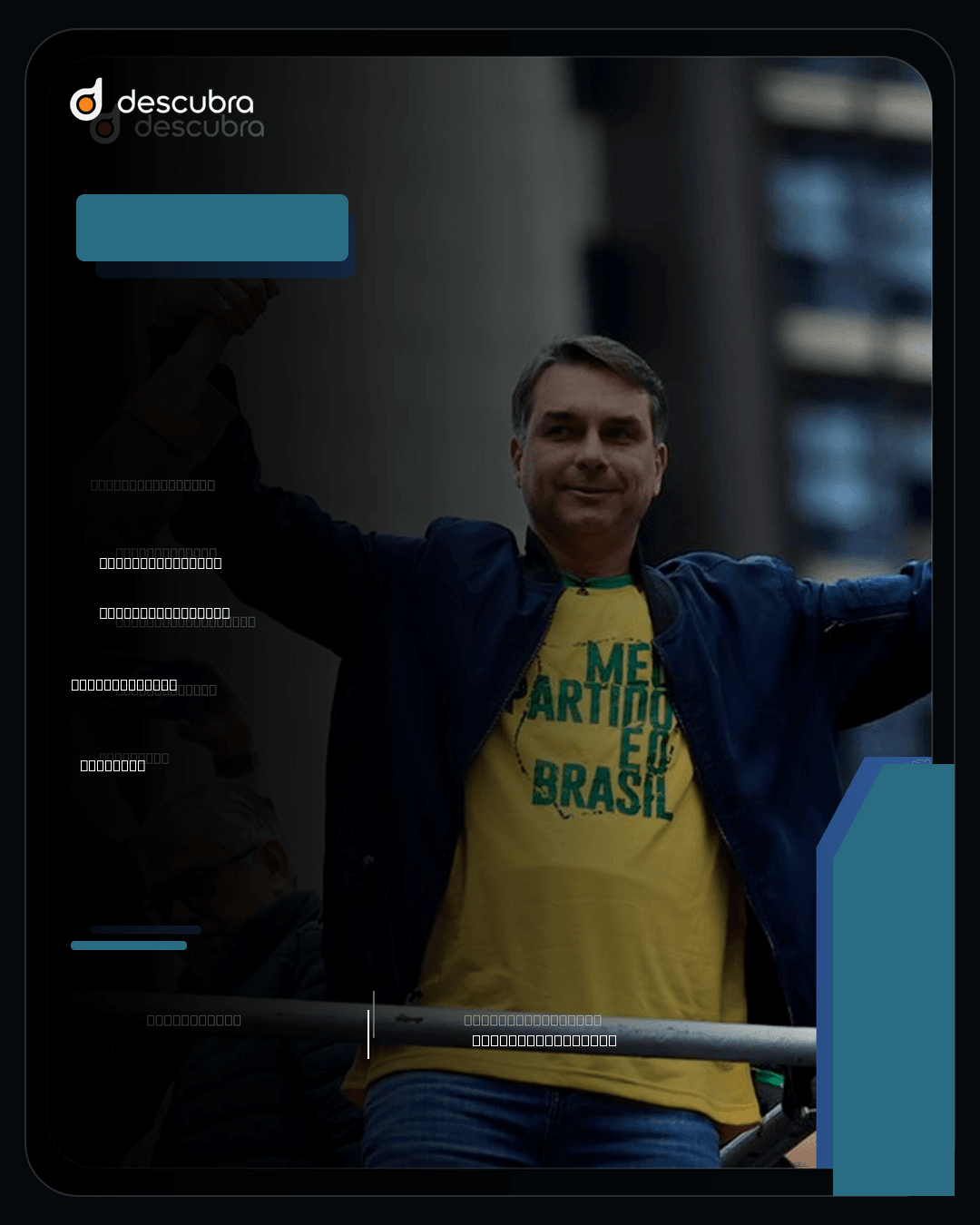 Arte social: Flávio Bolsonaro lidera primeiro turno no Brasil, mas disputará segundo turno com Lula