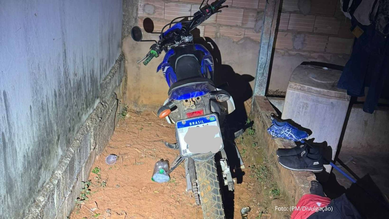 Após denúncia, moto roubada em Varjão de Minas é recuperada em Tiros; suspeito é detido